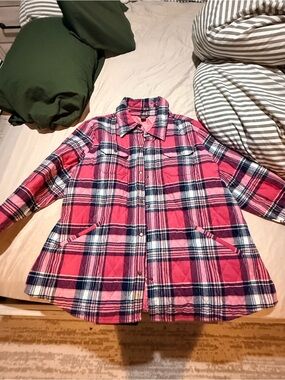 Bit & Bridle Pink Plaid Quilted Jacket